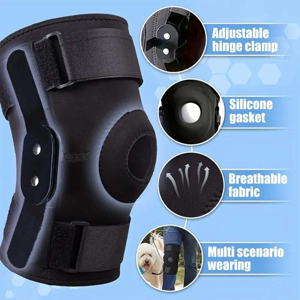TitanKnee™ Steel-Hinge Knee Brace — Stop the Wobble, Walk Pain-Free